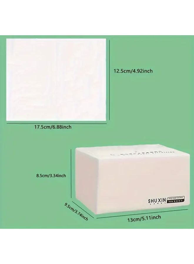 6 عبوات مناديل ورقية كبيرة الحجم 4 طبقات قوية ناعمة وماصة - Image 4